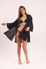 Załaduj obraz do przeglądarki galerii, Image 11: Rio De Sol Robe De Plage Black Kimono
