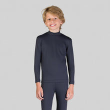 Załaduj obraz do przeglądarki galerii, Rash Guard Kids High-Neck Black UPF50+
