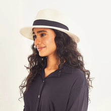 Załaduj obraz do przeglądarki galerii, Image 04: Uv Line Chapeau Panama Hat Shanghai Imp Uni White Black Upf50+
