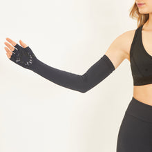 Załaduj obraz do przeglądarki galerii, Image 05: Uv Line Gants Extra Long Gloves Uni Black Upf50+
