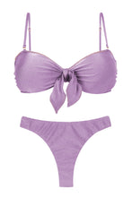 Załaduj obraz do przeglądarki galerii, Product Front: Rio De Sol Ensemble Set Shimmer-Harmonia Bandeau-Knot Nice-Fio
