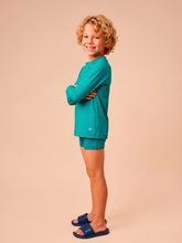 Załaduj obraz do przeglądarki galerii, Image 03: Uv Line T-Shirt Longsleeve Uvpro Kids Green Sea Upf50+
