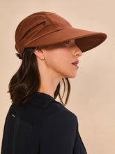 Załaduj obraz do przeglądarki galerii, Model Back: Uv Line Casquette Visor Capri Colors Nac Fem Coniac Upf50+
