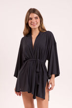 Załaduj obraz do przeglądarki galerii, Gallery: Rio De Sol Robe De Plage Black Kimono
