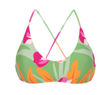 Załaduj obraz do przeglądarki galerii, Product Front: Rio De Sol Haut Top Green-Bloom Bralette
