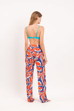 Załaduj obraz do przeglądarki galerii, Model Back: Rio De Sol Pantalon De Plage Leaves Wide Pants
