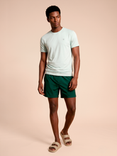 Załaduj obraz do przeglądarki galerii, Model Front: Uv Line T-Shirt Pour Homme T-Shirt Uvpro Masc Light Green Upf50+
