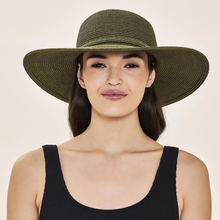 Załaduj obraz do przeglądarki galerii, Model Front: Uv Line Chapeau Souple/Capeline Hat Jurere Imp Fem Green Militar Upf50+
