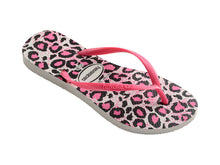 Załaduj obraz do przeglądarki galerii, Model Front: Havaianas Tongs Slim Animals White/Rose
