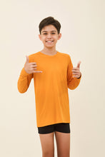 Załaduj obraz do przeglądarki galerii, Gallery: Uv Line T-Shirt Longsleeve Uvpro Kids Orange Upf50+
