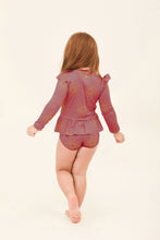 Załaduj obraz do przeglądarki galerii, Model Back: Uv Line Maillot De Bain Bébé Baby Shine Malva Up50+
