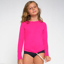 Załaduj obraz do przeglądarki galerii, Gallery: Uv Line T-Shirt Longsleeve Uvpro Kids Pink Upf50+
