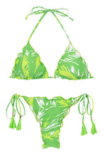 Załaduj obraz do przeglądarki galerii, Product Front: Rio De Sol Ensemble Set Green-Palms Frufru-Fio
