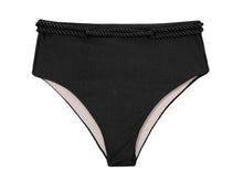 Załaduj obraz do przeglądarki galerii, Product Front: Rio De Sol Bas Bottom Shimmer-Black Hotpants
