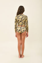 Załaduj obraz do przeglądarki galerii, Model Back: Uv Line Une Pièce Fille Girl Bikini Hot Pant Jaguar Upf50+
