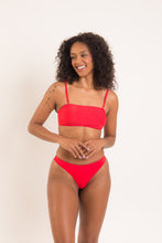 Załaduj obraz do przeglądarki galerii, Image 03: Rio De Sol Ensemble Set Rouge Bandeau-Reto Nice-Fio
