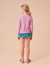 Załaduj obraz do przeglądarki galerii, Model Back: Uv Line T-Shirt Longsleeve Uvpro Kids Rose Upf50+
