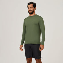 Załaduj obraz do przeglądarki galerii, Image 02: Uv Line T-Shirt Longsleeve Uvpro Green Militar Upf50+
