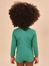 Załaduj obraz do przeglądarki galerii, Model Back: Uv Line Maillot De Bain Bébé Baby Longsleeve Swimsuit Deep Sea Upf50+
