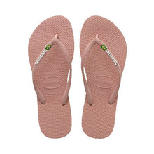 Załaduj obraz do przeglądarki galerii, Product Front: Havaianas Tongs Havaianas Slim Brasil Rosa Crocus
