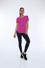 Załaduj obraz do przeglądarki galerii, Image 04: Alto Giro Fitness Haut T-Shirt Skin Fit Inspiracionais Pink Choque
