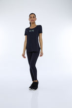 Załaduj obraz do przeglądarki galerii, Image 02: Alto Giro Fitness Haut T-Shirt Skin Fit Inspiracionais Preto
