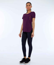 Załaduj obraz do przeglądarki galerii, Image 02: Alto Giro Fitness Haut T-Shirt Skin Fit Inspiracionais Roxo
