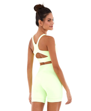 Załaduj obraz do przeglądarki galerii, Image 04: Alto Giro Fitness Haut Top Blackout Sustentacao E Silk Amarelinho Lime
