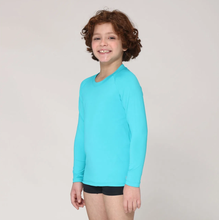 Załaduj obraz do przeglądarki galerii, Camiseta Kids Uvpro ML Azul Piscina UPF50+
