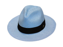 Załaduj obraz do przeglądarki galerii, Model Front: De Punta En Blanco Chapeau Panama Classic Sky
