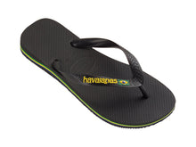 Załaduj obraz do przeglądarki galerii, Model Front: Havaianas Tongs Brasil Logo Black
