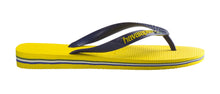 Załaduj obraz do przeglądarki galerii, Model Back: Havaianas Tongs Brasil Logo Citrus Yellow
