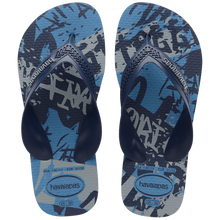 Załaduj obraz do przeglądarki galerii, Model Front: Havaianas Tongs Havaianas Kids Max Street Azul Aco
