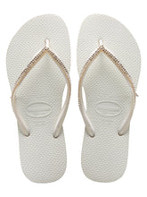 Załaduj obraz do przeglądarki galerii, Product Front: Havaianas Tongs Slim Crystal Mesh Sw White
