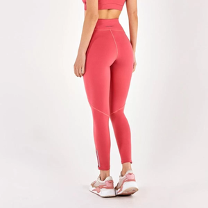 Legging Supplex Ziper Barra Coral