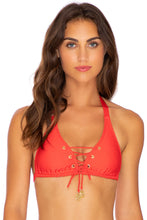 Załaduj obraz do przeglądarki galerii, Model Front: Luli Fama Haut Top Mambo Full Red
