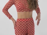 Załaduj i odtwarzaj film w przeglądarce Gallery, Video: Rio De Sol Pantalon De Plage Floral-Scales Pants Lana
