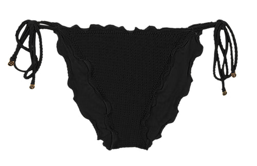 Product Front: Rio De Sol Bas Bottom Dots-Black Frufru-Comfy