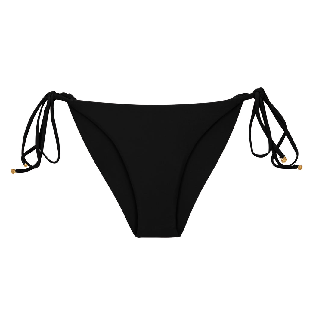 Product Front: Rio De Sol Bas Bottom Touch-Black Cheeky-Tie