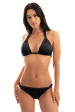 Załaduj obraz do przeglądarki galerii, Model Front: Rio De Sol Bas Calcinha Ambra Mel Preto
