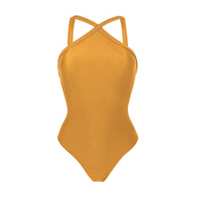 Załaduj obraz do przeglądarki galerii, Product Front: Rio De Sol Une Pièce Damasco High-Neck
