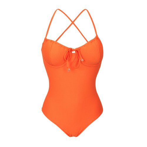 Product Front: Rio De Sol Une Pièce Dots-Orange Julia