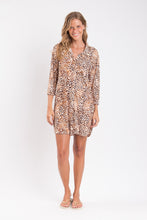Załaduj obraz do przeglądarki galerii, Model Front: Rio De Sol Vêtement De Plage Leopard Chemise
