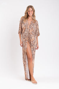 Image 05: Rio De Sol Vêtement De Plage Leopard Long Dress