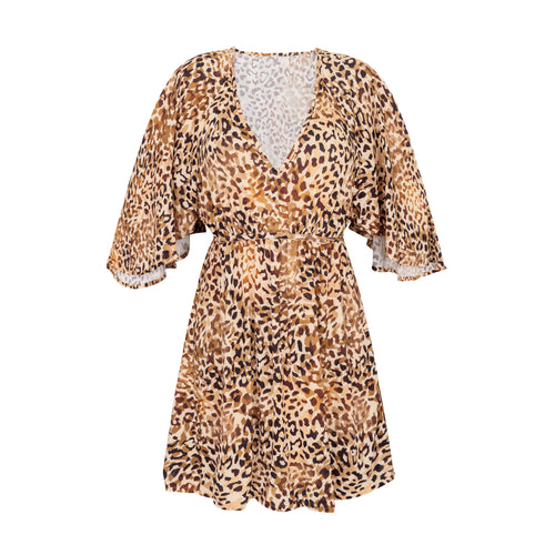 Product Front: Rio De Sol Vêtement De Plage Leopard Mini Dress