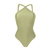 Załaduj obraz do przeglądarki galerii, Product Front: Rio De Sol Une Pièce Oliva High-Neck
