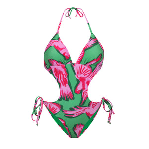 Product Front: Rio De Sol Une Pièce Parrots Trikini-Comfy
