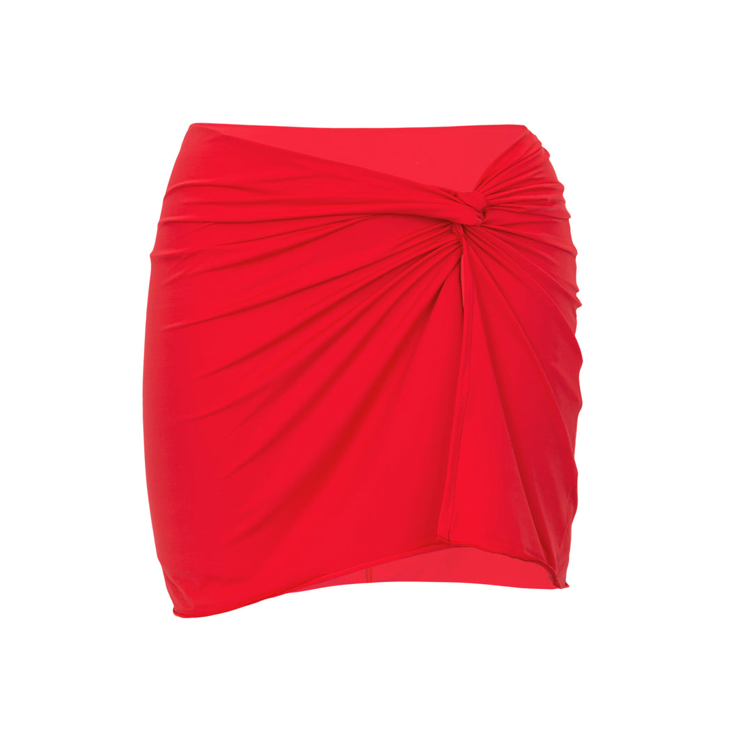 Product Front: Rio De Sol Jupe De Page Rouge Skirt-Knot