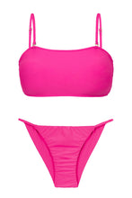 Załaduj obraz do przeglądarki galerii, Product Front: Rio De Sol Ensemble Set Amaranto Bandeau-Reto Cheeky-Fixa
