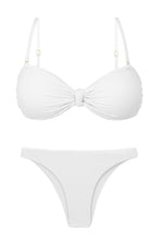 Załaduj obraz do przeglądarki galerii, Product Front: Rio De Sol Ensemble Set Bora-White Bandeau-Joy Leblon
